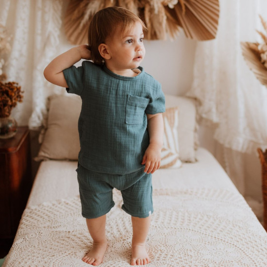 Muslin shorts - dark blue Muslin shorts - dark blue